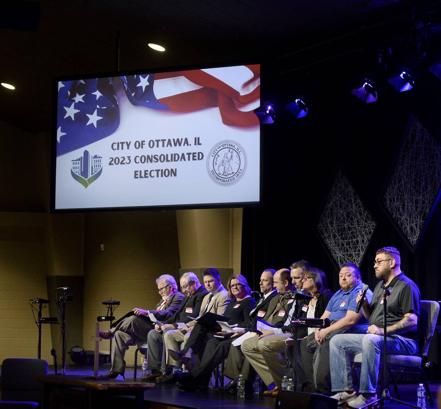 Ten candidates running for Ottawa commissioner shared their platforms during a candidate forum Friday, March 10, 2023, at Crossbridge Community Church in Ottawa.