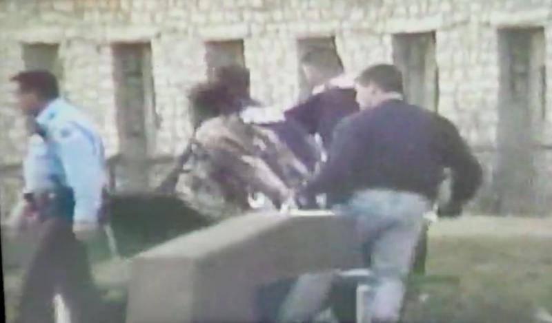 A still from the video released prior to Friday's news conference.