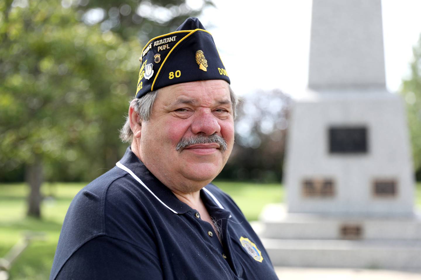 Tom Lynch of Hinsdale, pictured at Downers Grove American Legion Post 80, served in the Air Force and was part of security guarding missile bases.