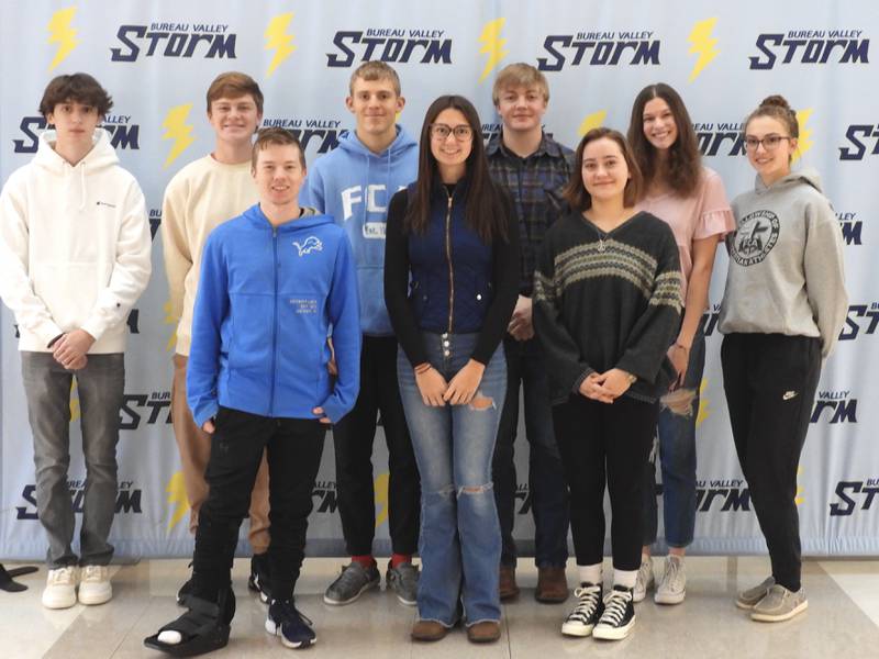 The following Bureau Valley High School students were named 2024-25 Illinois State Scholars: Eli Attig, Elizabeth Backer, Titus Cook, Blake Helms, Meghan Kalapp, Payne Lind, Makenna Maupin, Connor Scott and Emma Stabler.