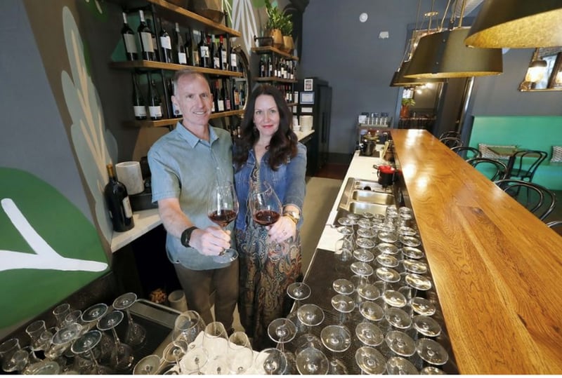 Husband-and-wife Lacie and Doug Flannery are the owners of ko-ze, a new wine room serving small-production wines and small plates in Glen Ellyn. "We always had a strong passion to create a wine experience similar to what you have to in Napa or Sonoma here locally," Lacie Flannery said. Brian Hill | Staff Photographer