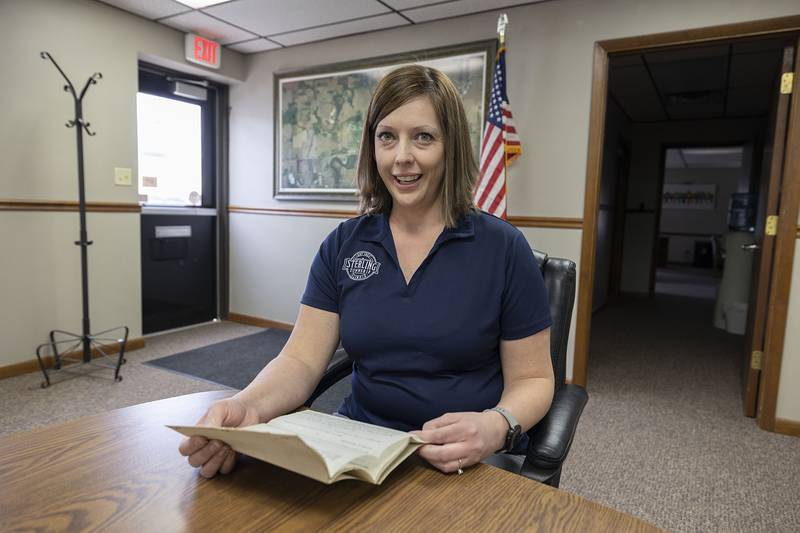 Sterling Township Supervisor Angie Schneider talks about finding a document from 1937 that willed the township money.