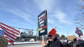 Hundreds rally against ICE in McHenry