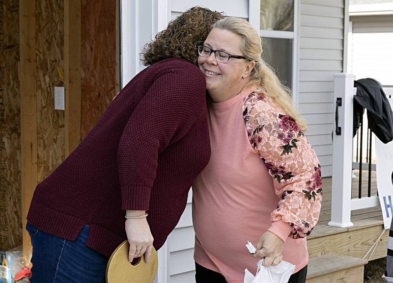 “I’m very grateful, we look forward to a new adventure,” said Heather Dingley (right) during the dedication Saunday, Nov. 19, 2023 for her new Habitat for Humanity home in Dixon.
