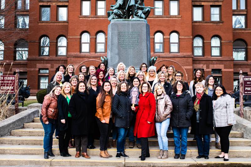 Women who own businesses in the Fox Valley area celebrated International Women’s Day, which is March 8, and Women’s History Month at the Kane County Courthouse in Geneva on Tuesday, March 7.