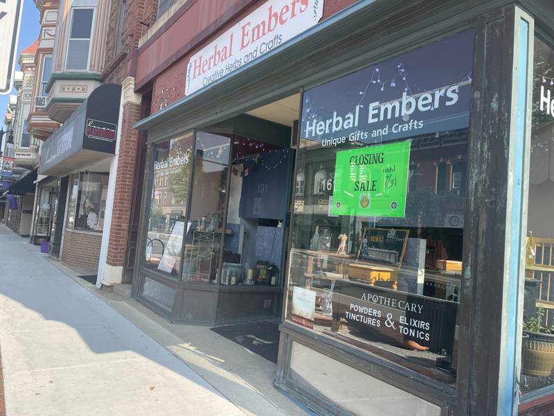Herbal Embers is seen Monday, July 31, 2023 at 161 E. Lincoln Highway in downtown DeKalb.