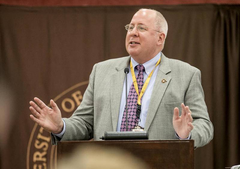 Arvid Johnson, president of the University of St. Francis.