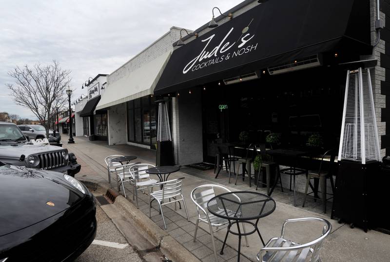 Outdoor seating has sprung up outside Jude's cocktail bar, 19 N. Williams St. in downtown Crystal Lake, and other locations around town in preparation of warmer weather and outdoor dining.