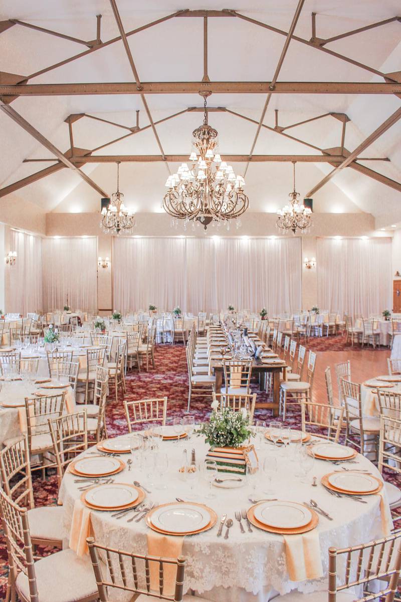 The ballroom of the Jacob Henry Mansion Estate in Joliet. It was voted the best banquet facility in the 2021 Best of Will County Readers Choice awards, held last September. (Photo provided by Jacob Henry Mansion).