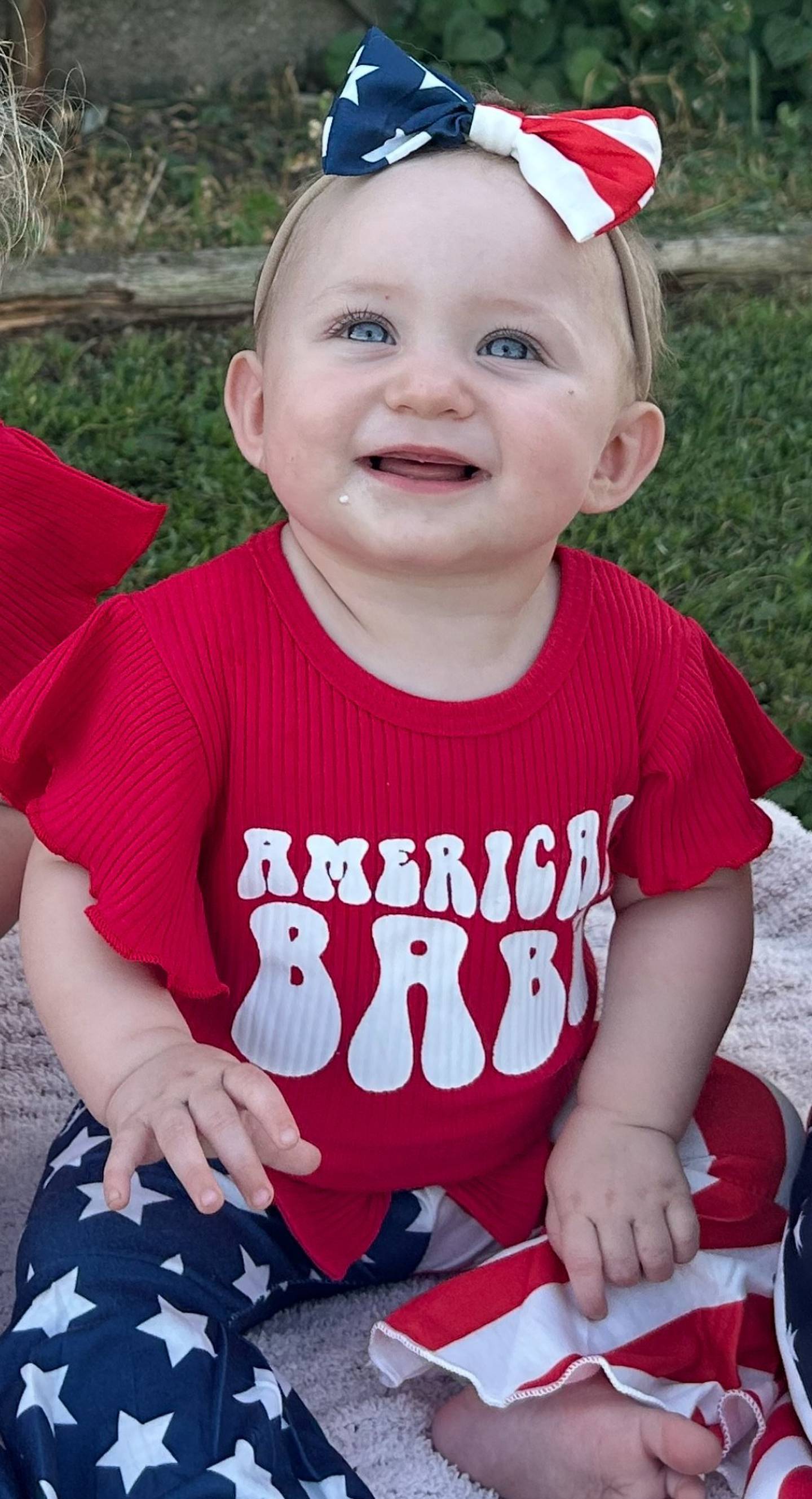 Evelyn Sproston is the 10-month-old daughter of Madison Funderberg, of Ohio, and Ben Sproston, of Princeton.
