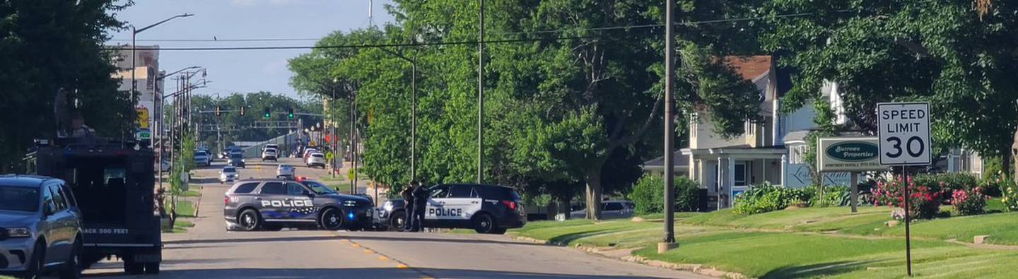 Police have surrounded a Princeton house Thursday, June 9, 2022, where a suspect reportedly fled.