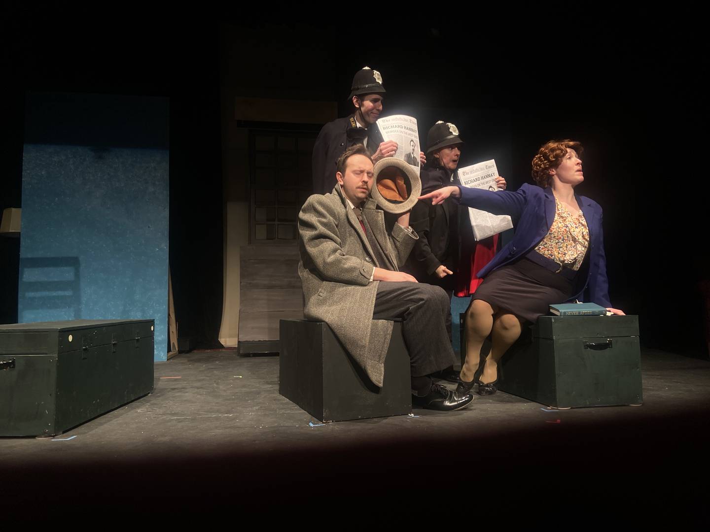"The 39 Steps" at Steel Beam Theatre in St. Charles.