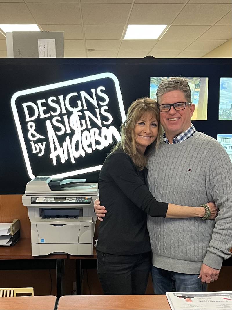 Eddie Hartsell Jr. and his wife Sissy’s purchased Designs and Signs by Anderson.