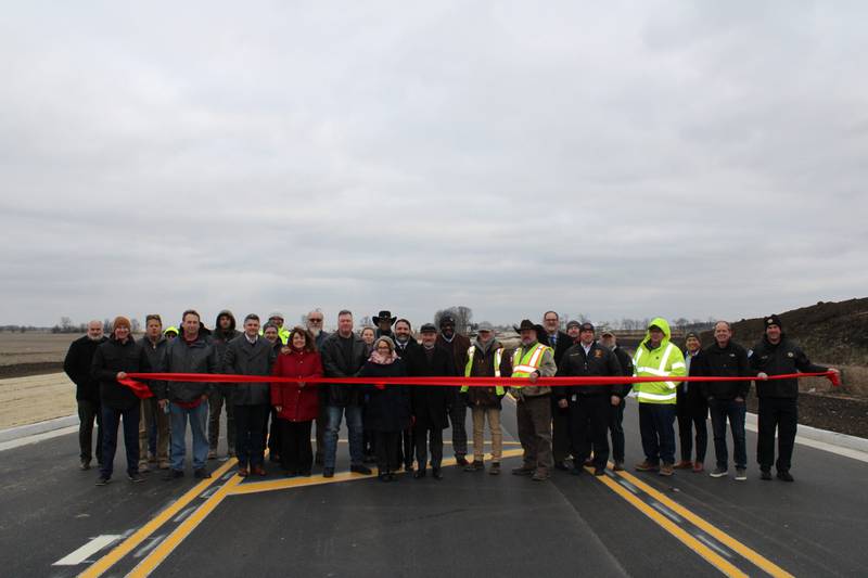 The village of Plainfield celebrated the opening of the new 143rd Street West Roadway Extension on Dec. 18 with a ribbon cutting.