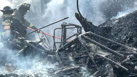 Photos: Crews battle structure fire in rural Polo