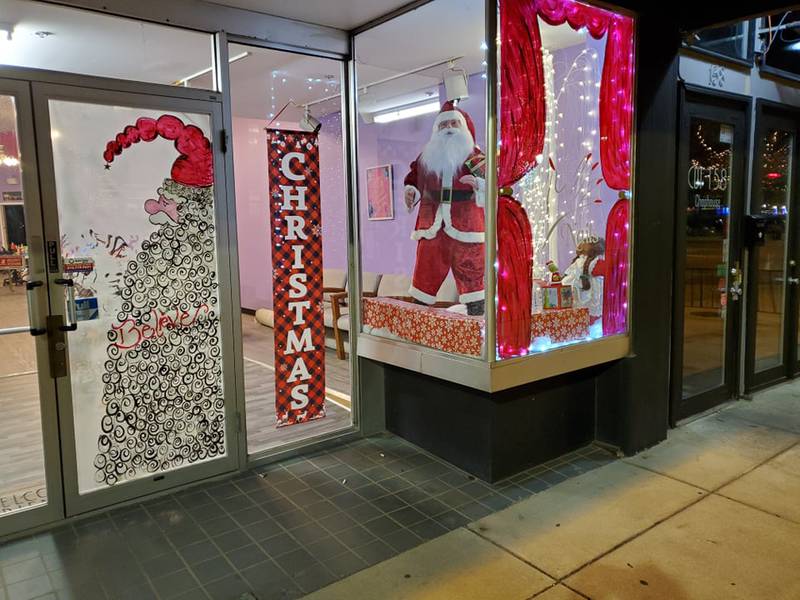 Downtown Joliet at night before the holidays is filled with a quiet, peaceful holiday spirit, if you know where to look.