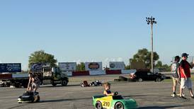 Kids take to the track at the Grundy County Fair