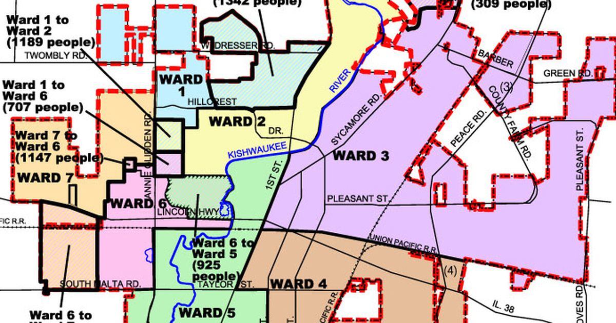 Proposed map would change DeKalb ward boundaries Shaw Local