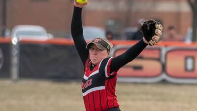 Girls Softball: Yorkville’s Madi Reeves strikes out 18, shuts out St. Charles East