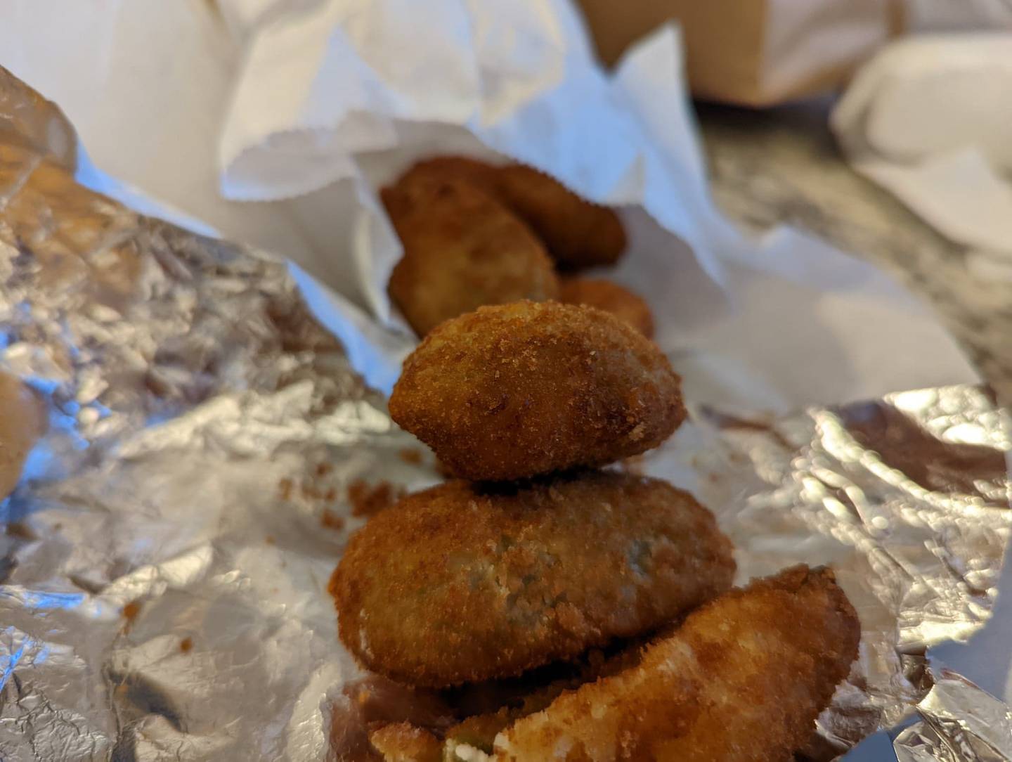 Mickey’s Gryos in Crest Hill serves up more than gyros. The venue has a full menu of sandwiches, soups, salads, barbecue and other dinners, specials and milk shakes in five flavors. Pictured are Mickey's jalapeno poppers.