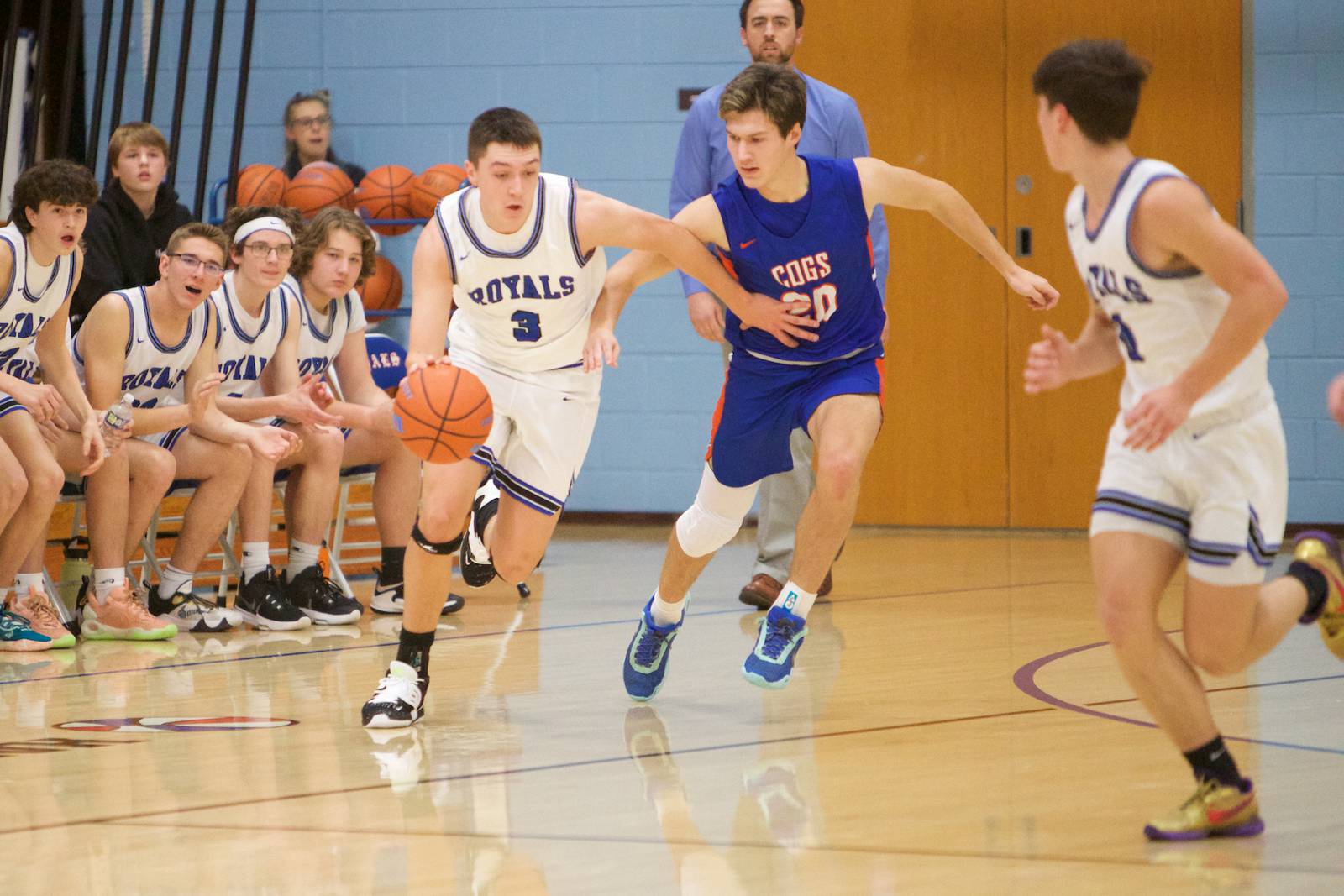 Boys basketball Ben Hintzsche, HinckleyBig Rock run past Genoa
