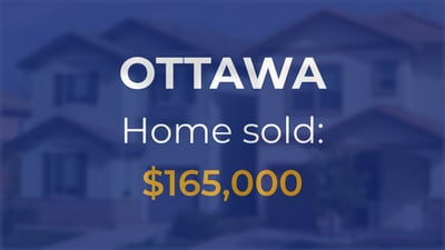 Sale closed in Ottawa: $165,000 for a single-family home