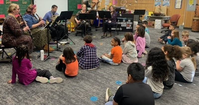 The Kishwaukee Symphony Orchestra Outreach Ensembles at Jefferson Middle School