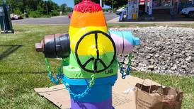 Geneva fire hydrant painted in Pride colors vandalized twice in one week