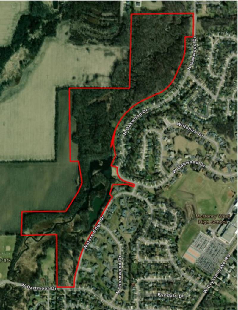The donation of  94 acres of unbuildable land along Boone Creek was accepted by the McHenry City Council on Monday, Dec. 15, 2025. The city is eyeing the land for future pedestrian paths.