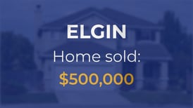 Single-family home sells in Elgin for $500,000