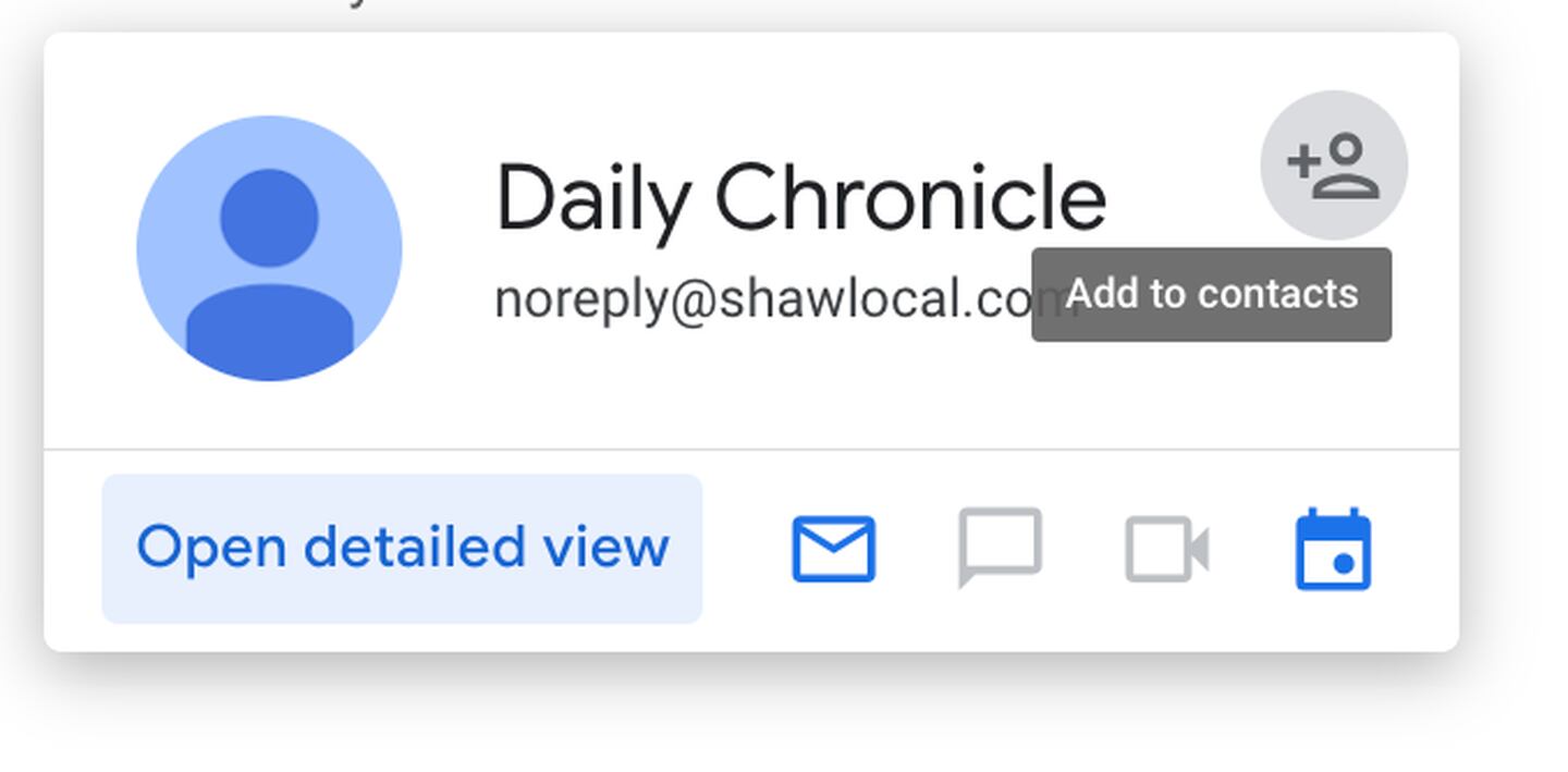 Click "Add to contacts" to ensure you get our emails in your inbox.