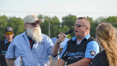 Drag racers ripping through the Sauk Valley on Monday