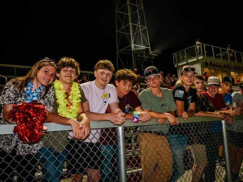 Hall students pose for picture at football game on Friday, August 30, 2024 at Richard Nesti Stadium in Spring Valley.