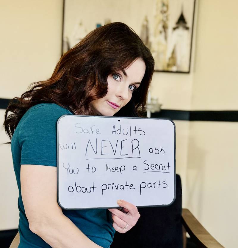 Colleen Murphy of Yorkville is promoting a social media trend to promote child sexual abuse prevention education. Her post reads, "You don't have to be rich, famous, or flawless to model prevention." Murphy is the founder of the nonprofit, "My Body Tells the Truth."