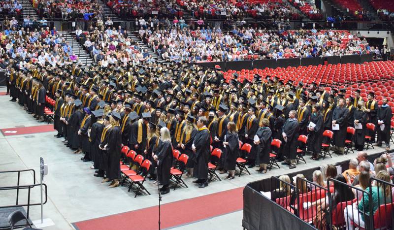 Sycamore High School's commencement ceremony for the Class of 2022 was held Sunday, May 22, 2022 at Northern Illinois University's Convocation Center in DeKalb.