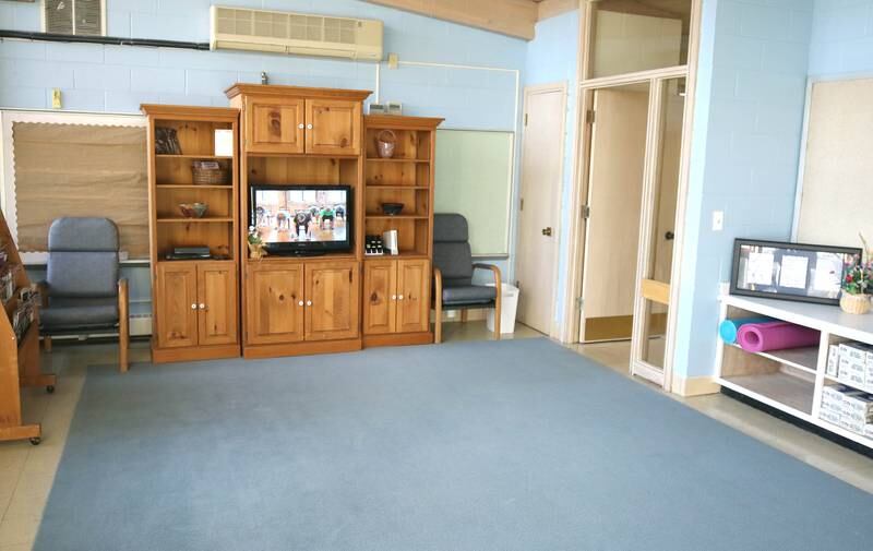 The exercise room at the new location of Family Service Agency’s Club 55 in DeKalb. The senior center is celebrating its grand reopening Monday, April 10, 2023, in its new location at Bethlehem Lutheran Church, 1915 North First Street, in DeKalb.