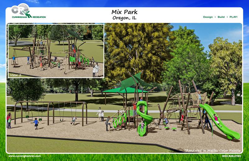 Plans are underway for the Oregon Park District to install a new playground at Mix Park.