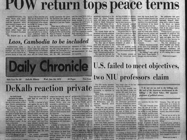 The end of the Vietnam War, a historic flood in Rockford and more historical covers for January 24