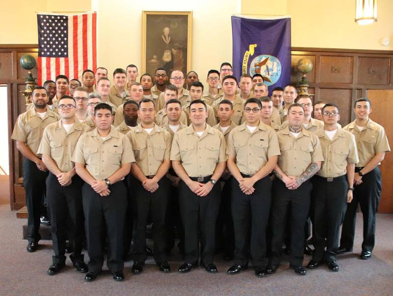 Nunda Masonic Lodge #169 in Crystal Lake hosted 45 recruits from the Great Lakes Naval Station on Thanksgiving for the 10th time.