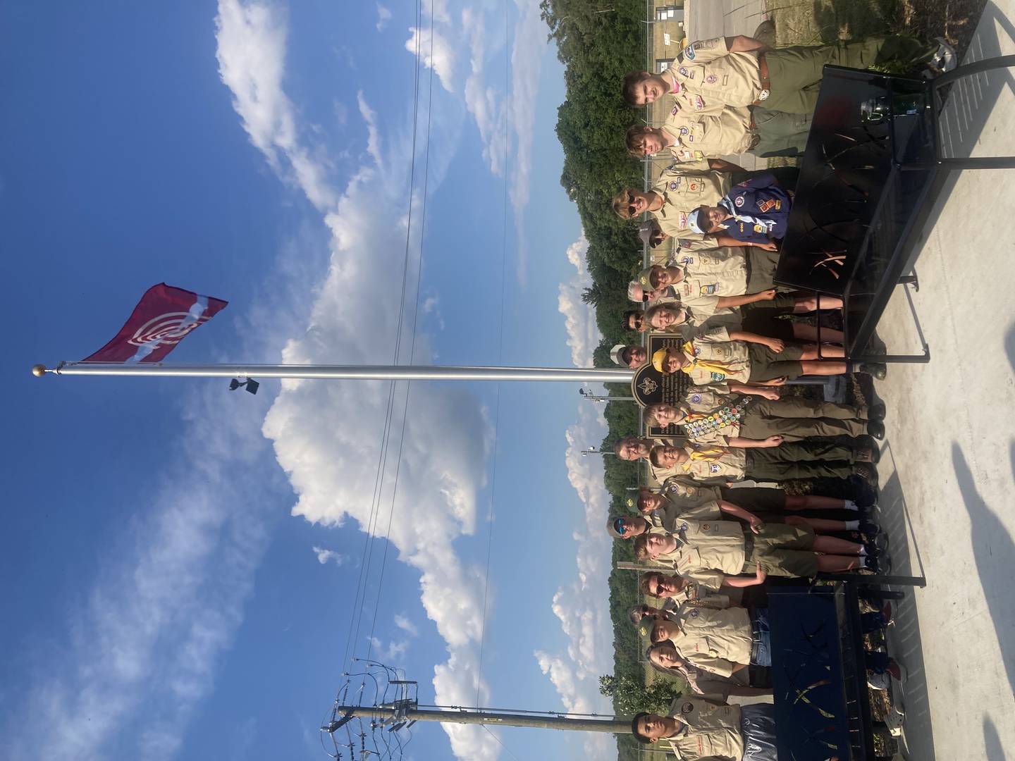 Boy Scout Troop 63 stands under the new Lockport City flag, which was spearheaded by member Zachary Dylkiewicz.
Wednesday, July 2, 2025.