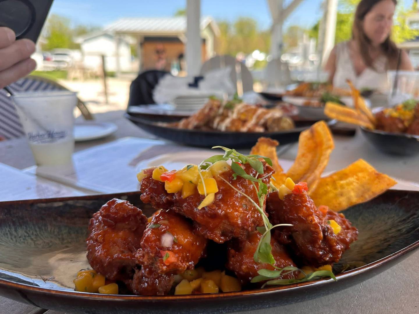 Tropical chicken wings at Harbor House by Valentino, which is now open in Ottawa.