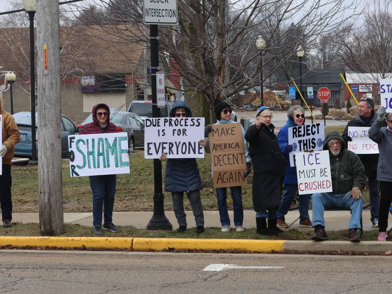 Protesters in Princeton denounce ICE over shooting of motorist in Minneapolis