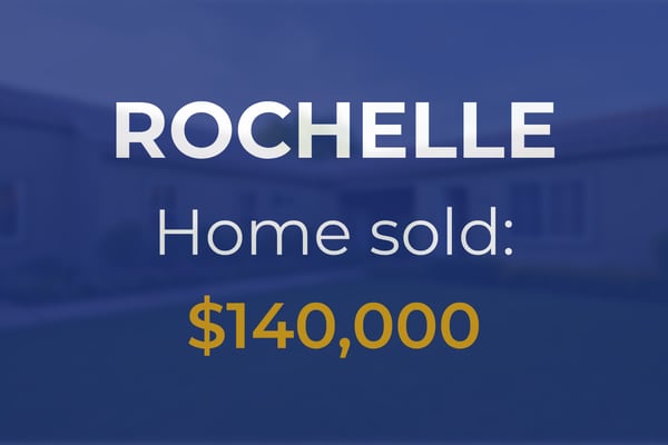 Sale closed in Rochelle: $140,000 for a single-family home