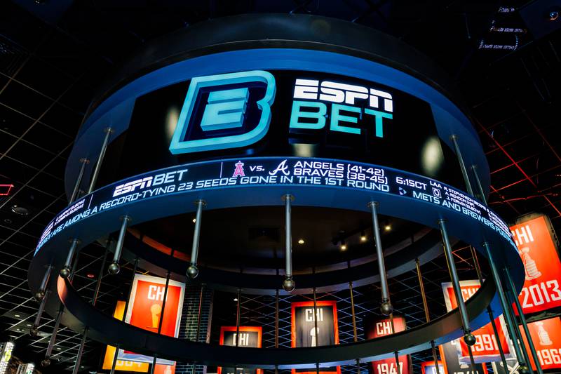 ESPN BET is among the spaces seen during during a “first-look” tour of the new Hollywood Casino Joliet, located at 1401 Gateway Blvd., Joliet, on July 11, 2025.