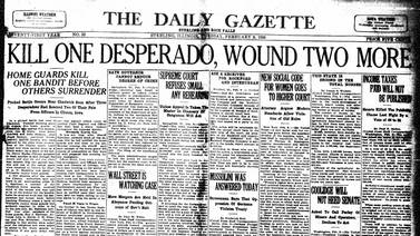 “Kill one desperado, wound two more” and more historical covers for February 9