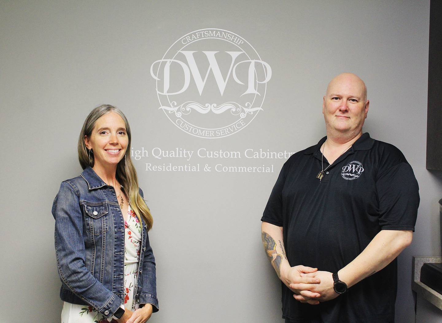 Sales and design manager Lindsay Heitz and production manager Rob Polizzi lead the team at Danlee Wood Products in Forreston in making custom cabinetry and countertops of all shapes and designs to make organization a little easier.