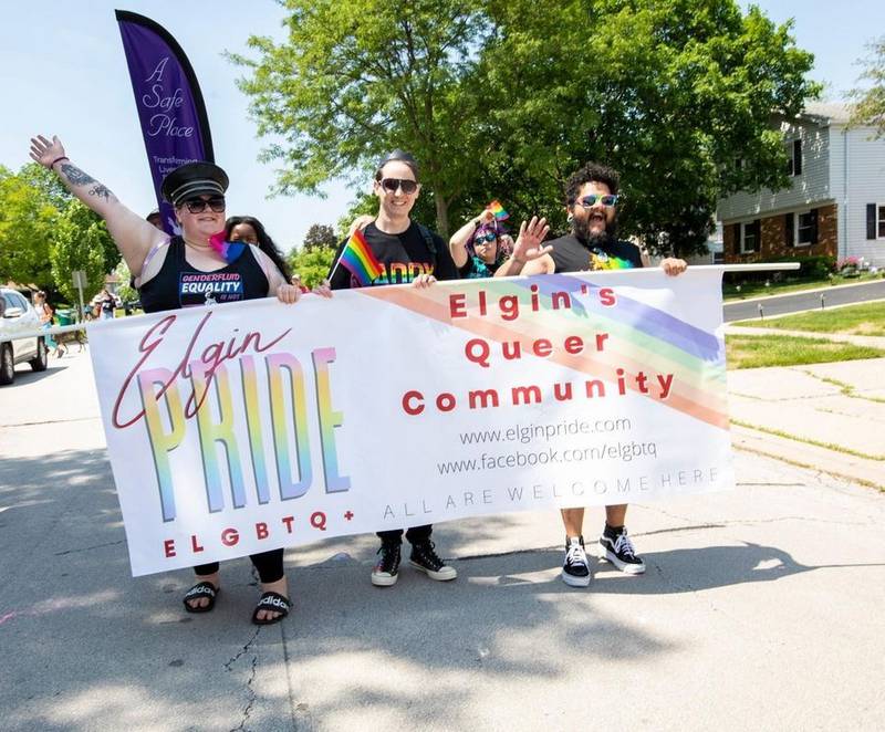 The first Elgin Pride Parade and Festival will be held on June 3. The event will include a family-friendly LGBTQ+ pride parade followed by a festival with a vendor marketplace, activities and live music.