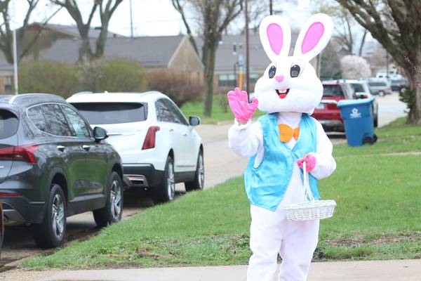 Photos:  Community spirit shines at Hall Township Food Pantry's Easter giveaway