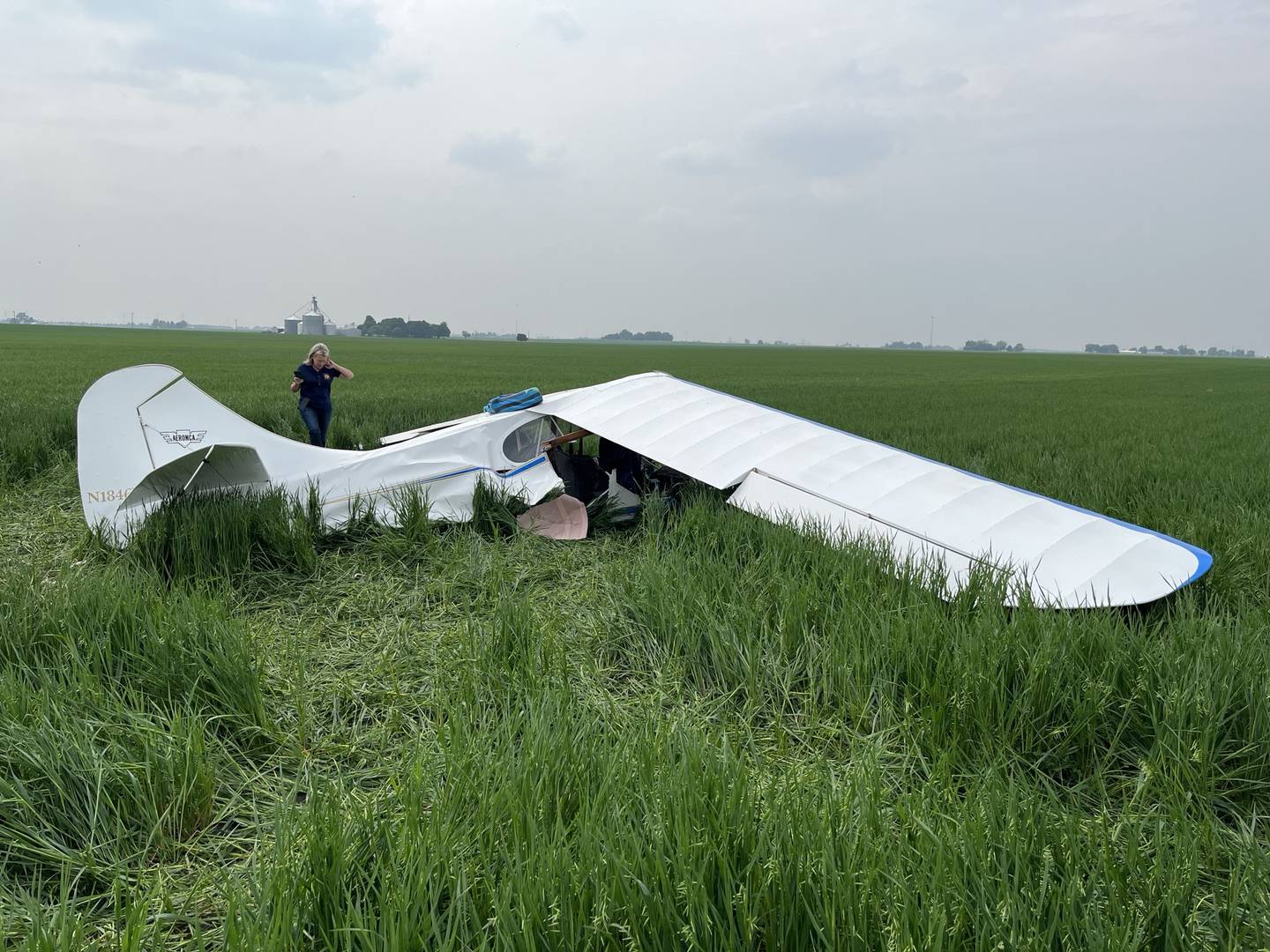 A Maple Park resident died and a toddler was injured Saturday in a small plane crash around 3:30 p.m. Saturday, June 7, 2025, at Hinckley Airfield, 12747 U.S. 30 in rural DeKalb County, authorities said.