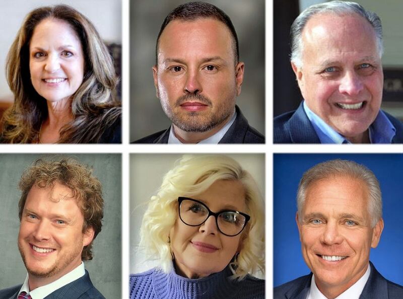 Upper from left, Niki Conforti, Rob Cruz, Gary Grasso and, lower from left, Scott Kaspar, Catherine A. O'Shea and Keith Pekau are the Republicans running in the 6th Congressional District primary on June 28.